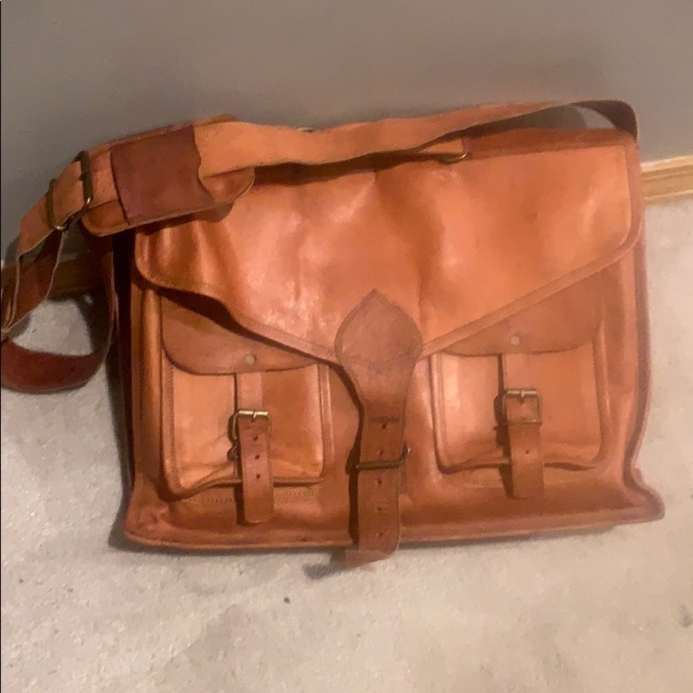 Passion leather briefcase satchel